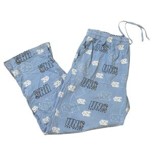 North Carolina Tar Heels Men’s Carolina Blue Team Logo Flannel Pajama Pant L